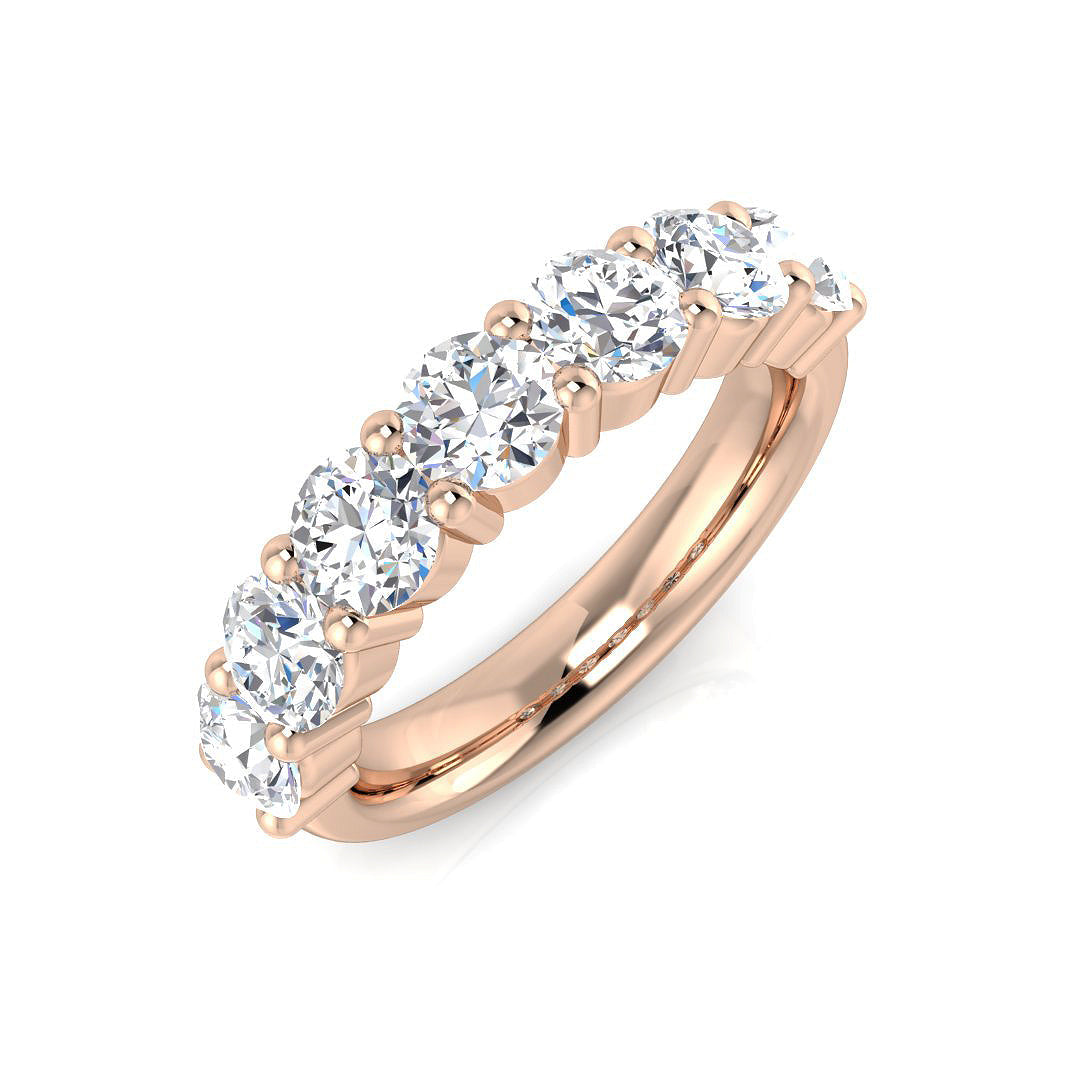 Half Eternity Diamond Ring 2.25ct – BJR0452 – 18k Rose Gold