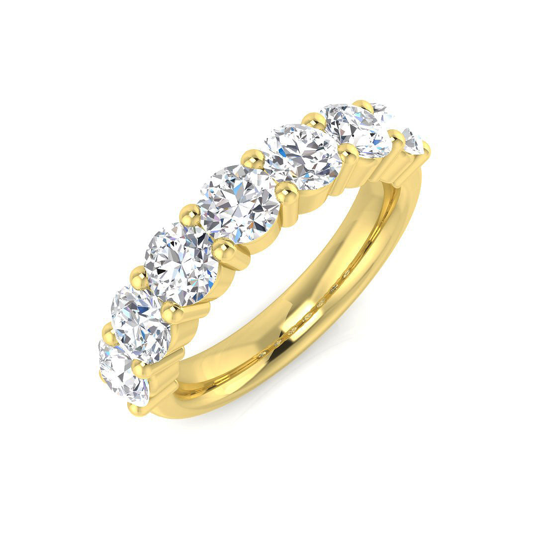 Half Eternity Diamond Ring 2.25ct – BJR0452 – 18k Yellow Gold