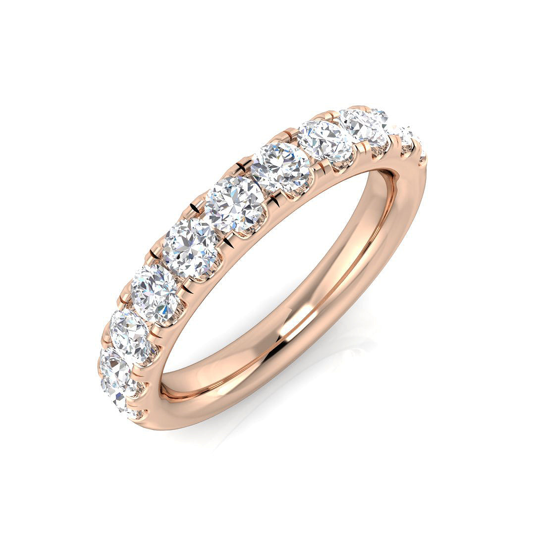 Half Eternity Diamond Ring 0.92ct–1.01ct – BJR0455 – 18k Rose Gold