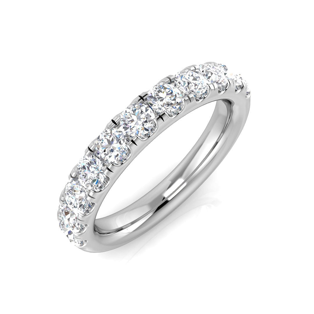 Half Eternity Diamond Ring 0.92ct–1.01ct – BJR0455 – 18k White Gold