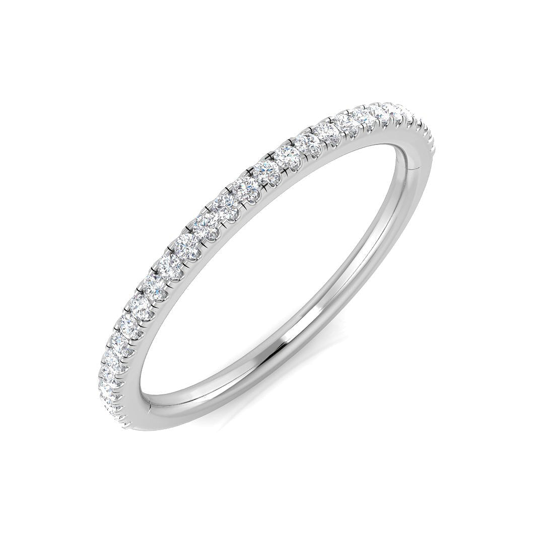 Half Eternity Diamond Ring 0.19ct–0.2ct – BJR0457 – 18k White Gold