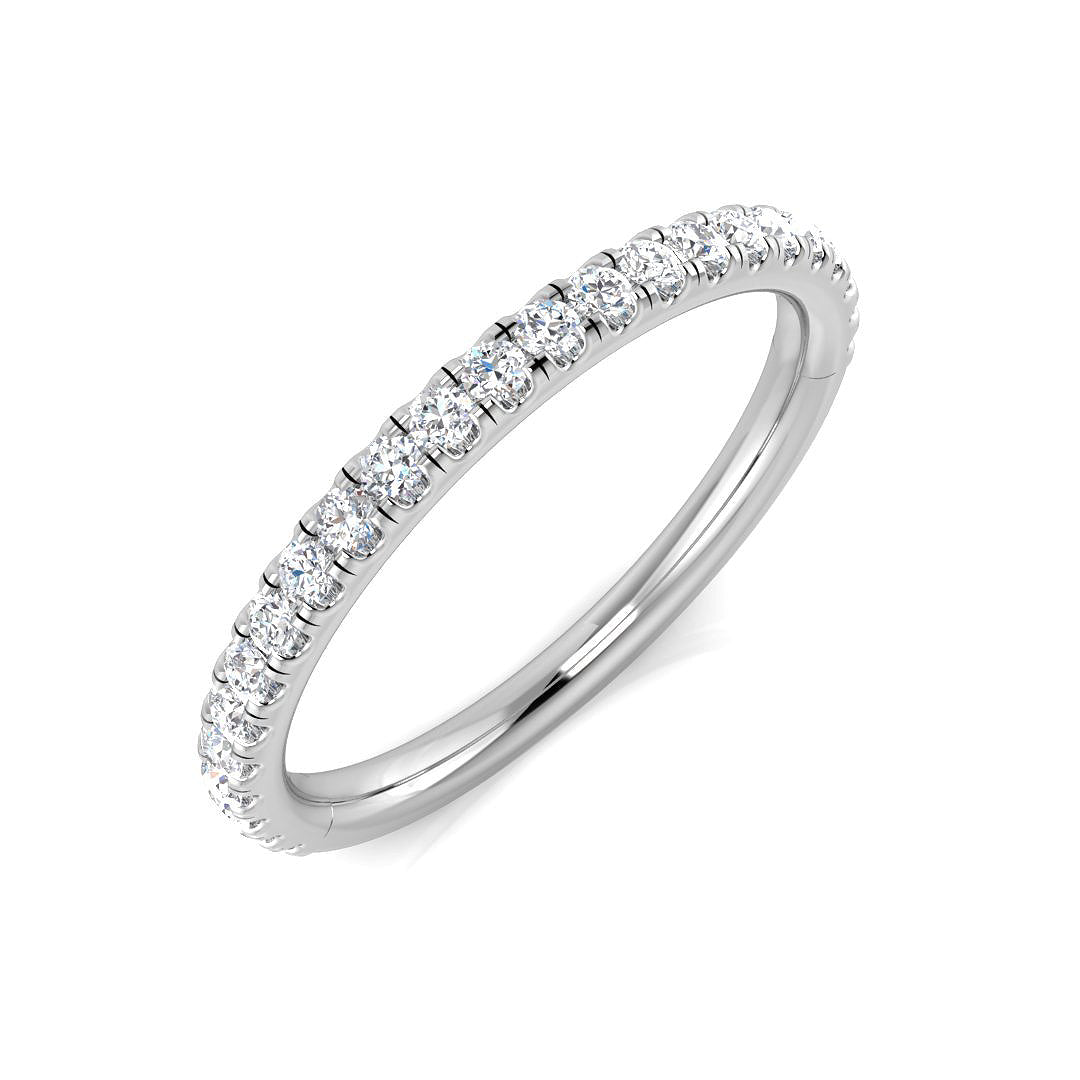Half Eternity Diamond Ring 0.27ct – BJR0458 – 18k White Gold