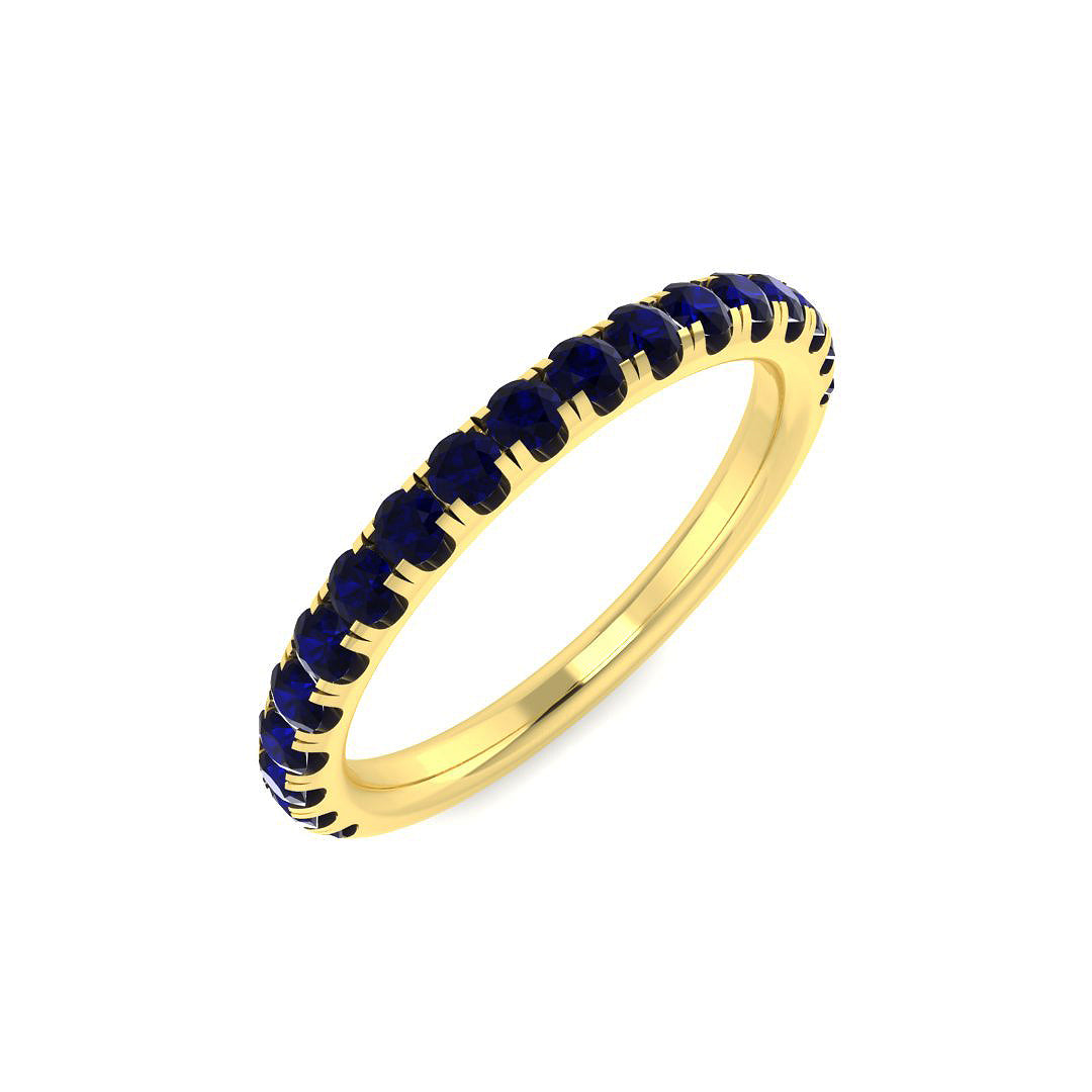 Half Eternity Diamond Ring 0.73ct – BJR0460~BS – 18k Yellow Gold