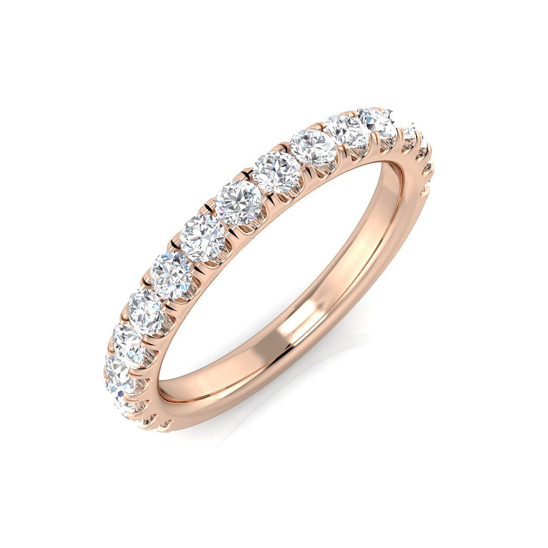 Half Eternity Diamond Ring 0.71ct – BJR0461 – 18k Rose Gold