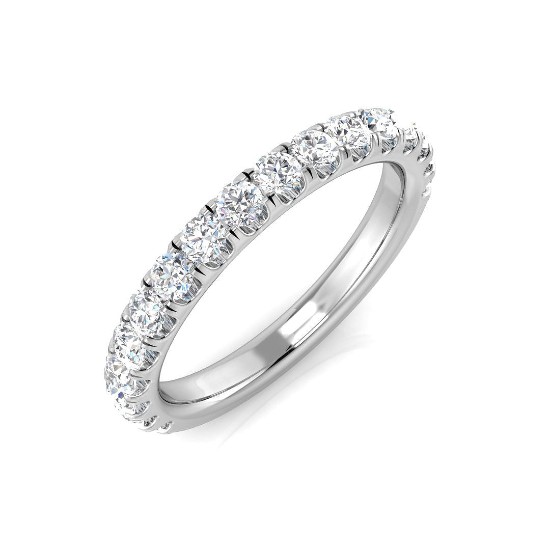 Half Eternity Diamond Ring 0.71ct – BJR0461 – 18k White Gold