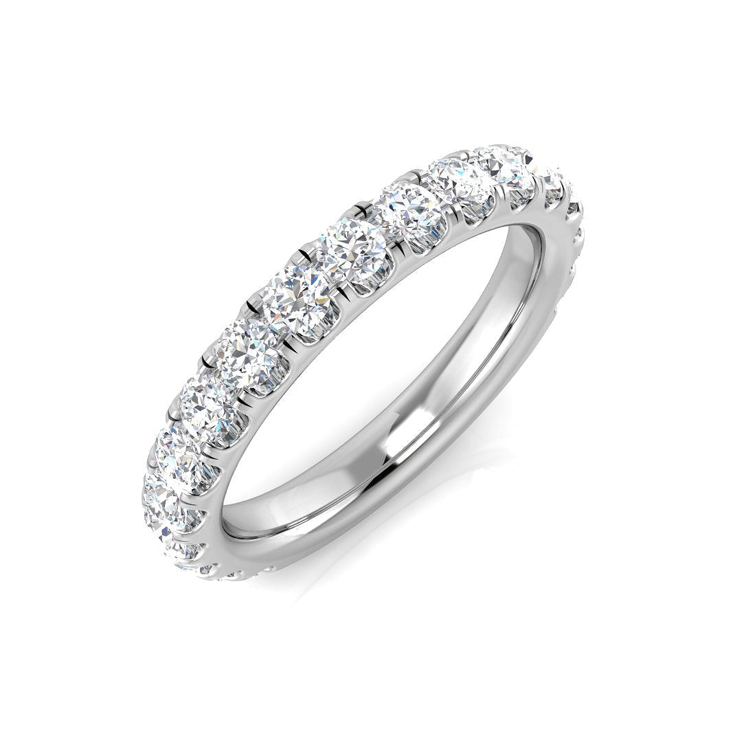Half Eternity Diamond Ring 0.77ct – BJR0462 – 18k White Gold