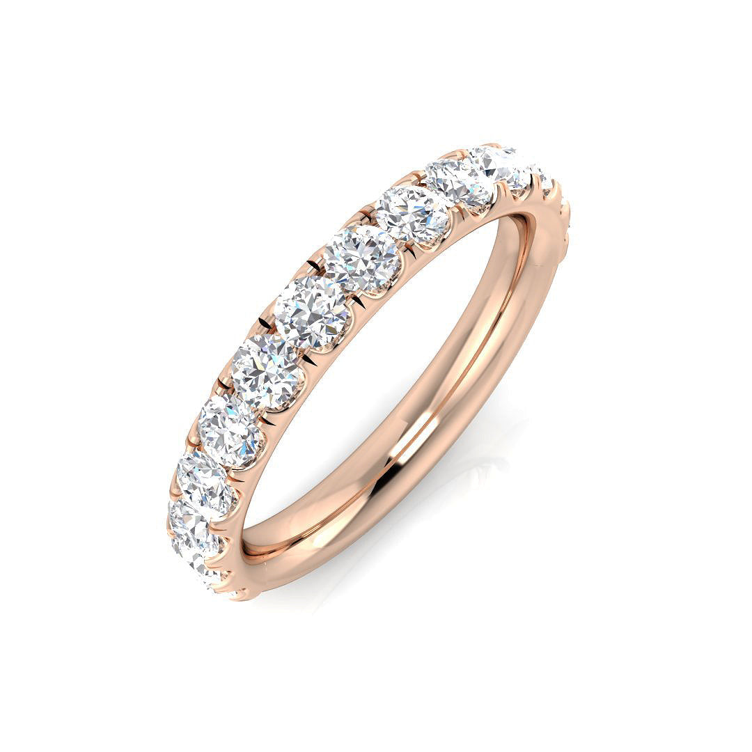 Half Eternity Diamond Ring 1.0ct – BJR0463 – 18k Rose Gold
