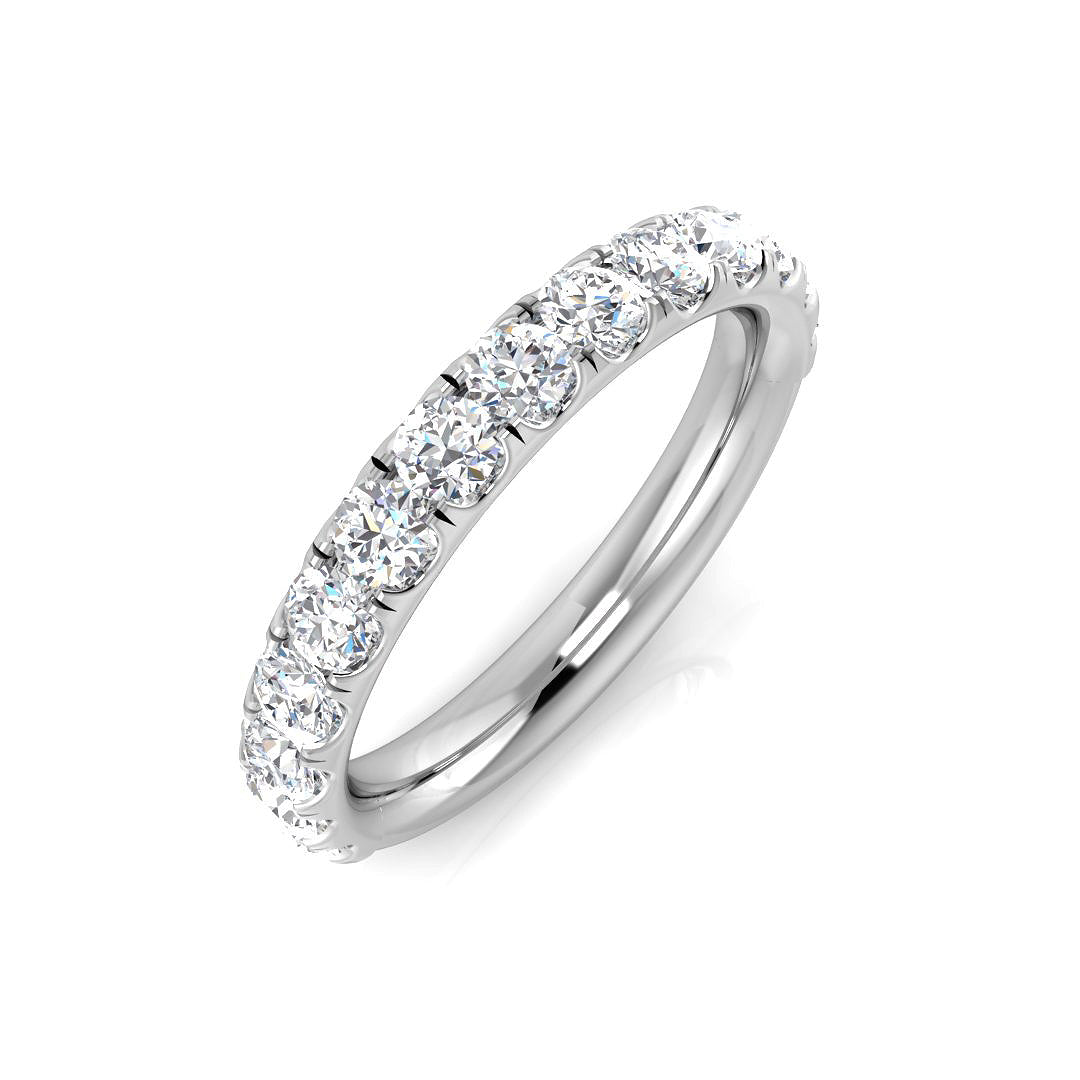 Half Eternity Diamond Ring 1.0ct – BJR0463 – 18k White Gold