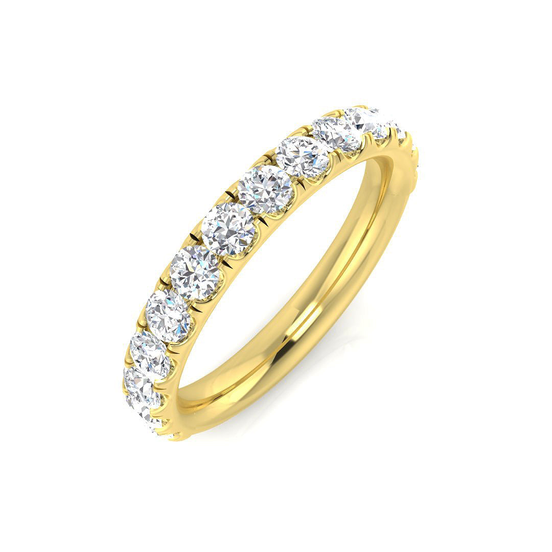 Half Eternity Diamond Ring 1.0ct – BJR0463 – 18k Yellow Gold