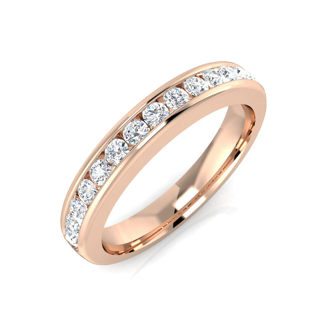 Half Eternity Diamond Ring 0.14ct–1.53ct – SR2193 – 18k Rose Gold