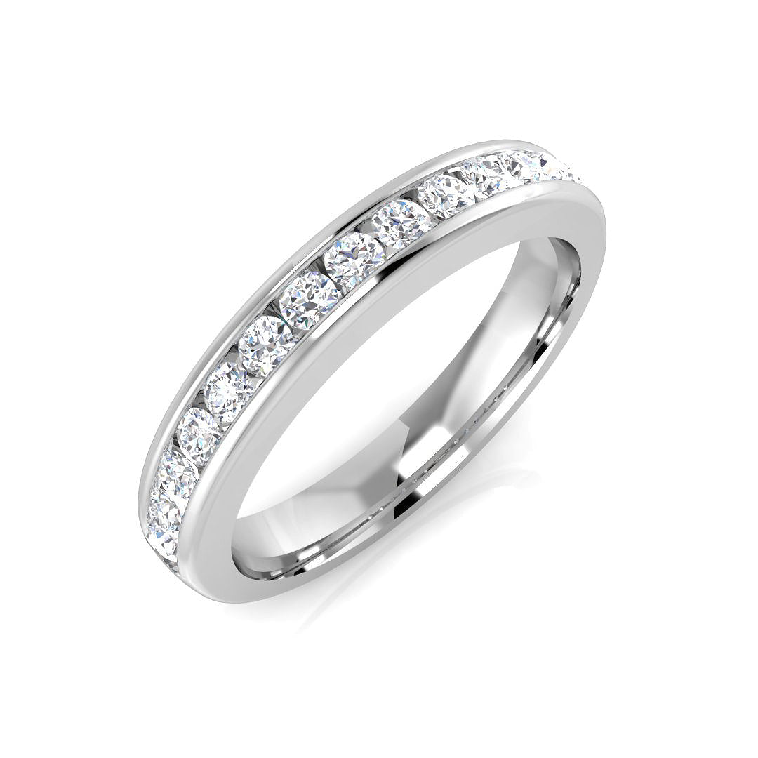 Half Eternity Diamond Ring 0.14ct–1.53ct – SR2193 – 18k White Gold