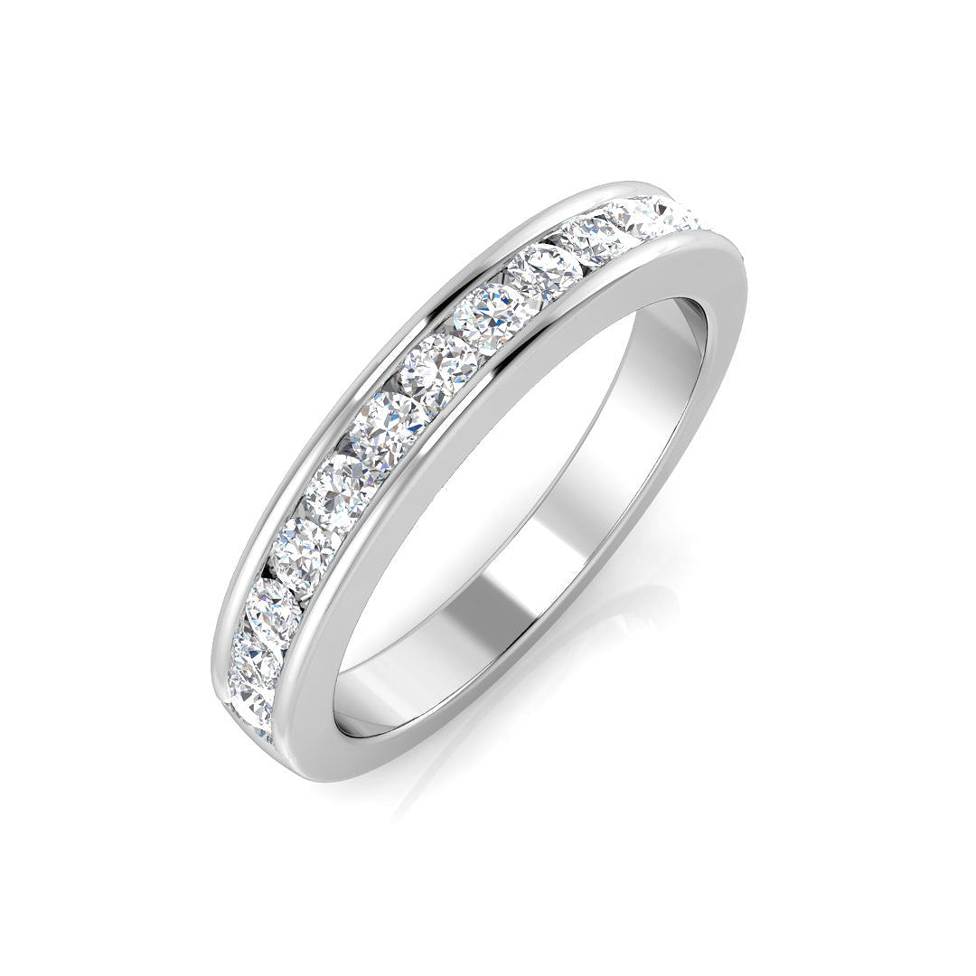 Half Eternity Diamond Ring 0.14ct–1.53ct – SR2193 – 18k White Gold