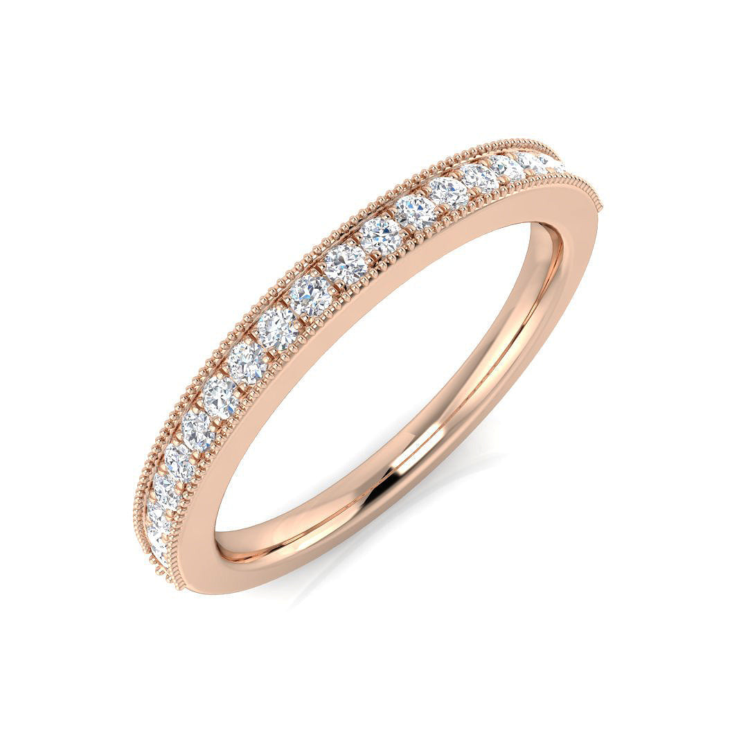 Half Eternity Diamond Ring 0.1ct–0.65ct – BJR0418 – 18k Rose Gold