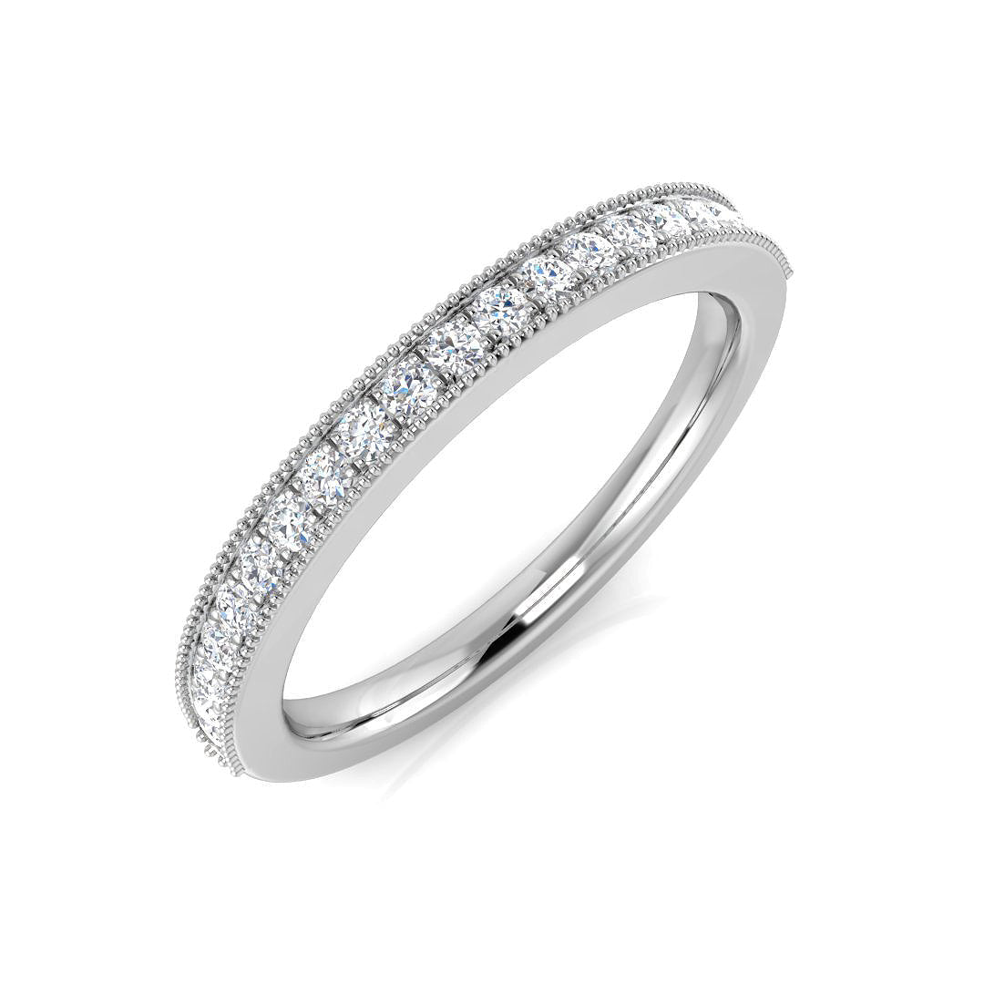 Half Eternity Diamond Ring 0.1ct–0.65ct – BJR0418 – 18k White Gold