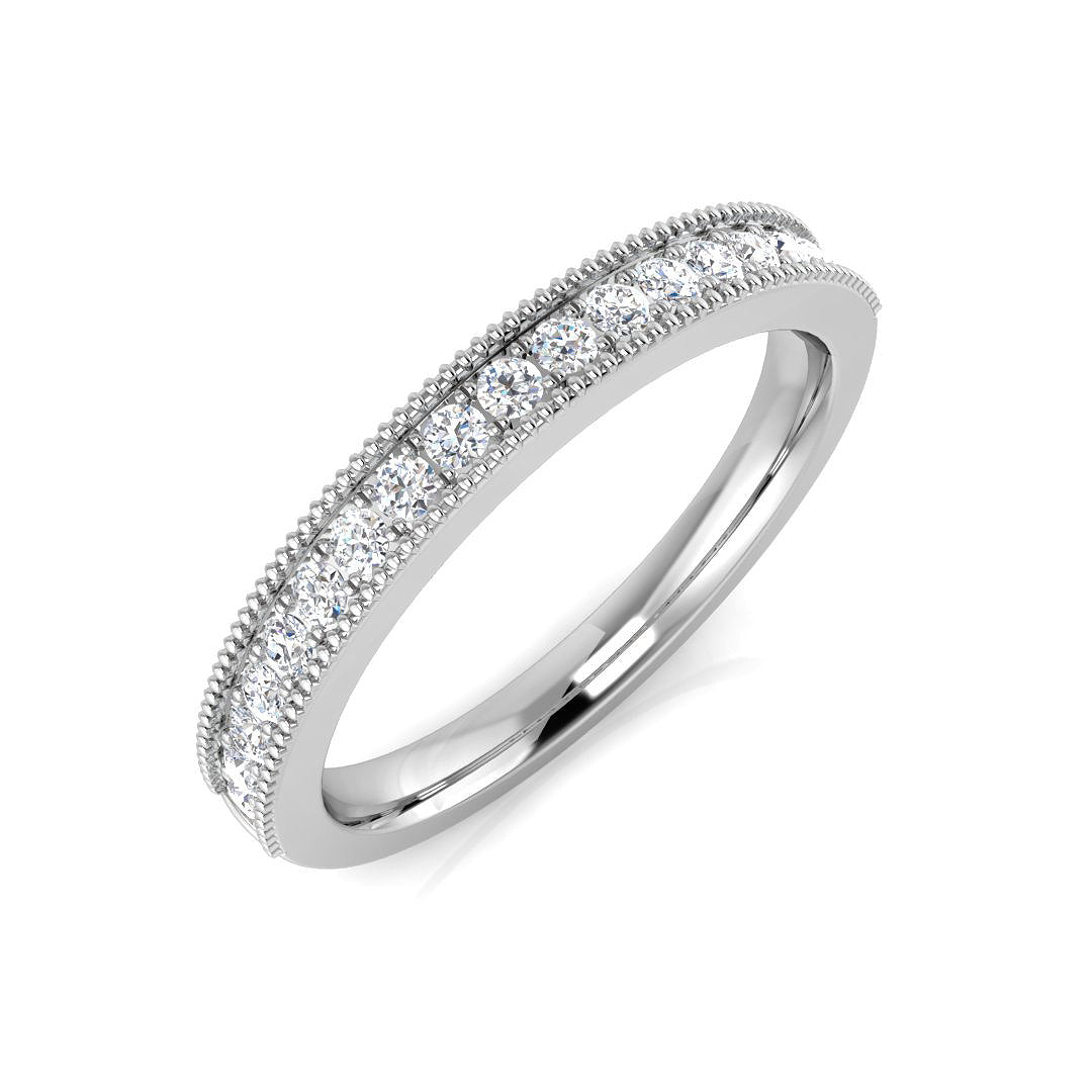 Half Eternity Diamond Ring 0.1ct–0.65ct – BJR0418 – 18k White Gold
