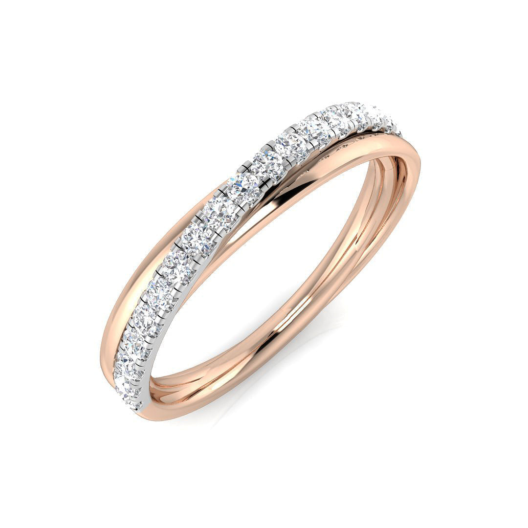 Half Eternity Diamond Ring 0.24ct – BJR0562 – 18k Rose Gold