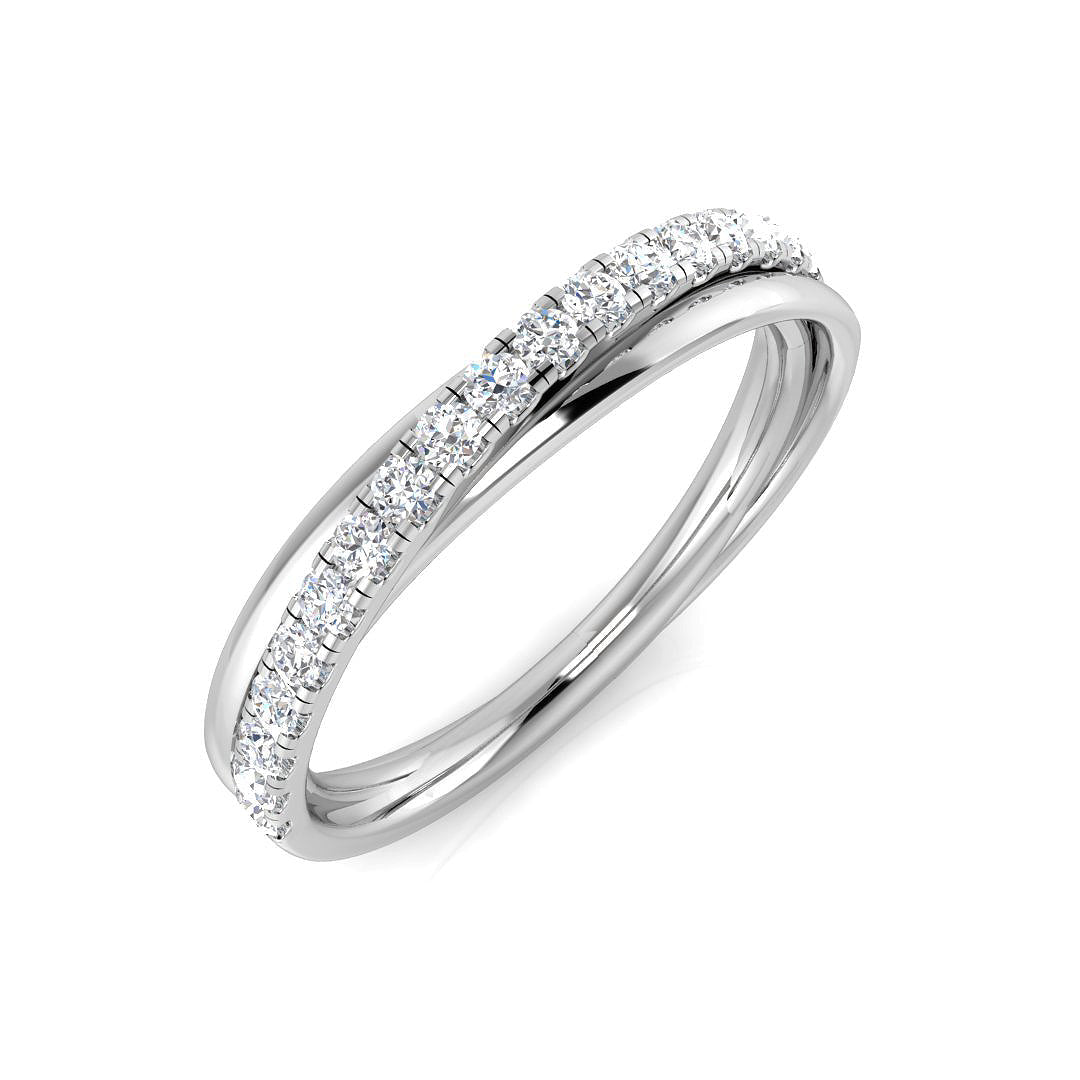 Half Eternity Diamond Ring 0.24ct – BJR0562 – 18k White Gold