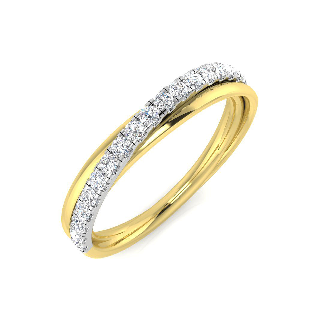 Half Eternity Diamond Ring 0.24ct – BJR0562 – 18k Yellow Gold