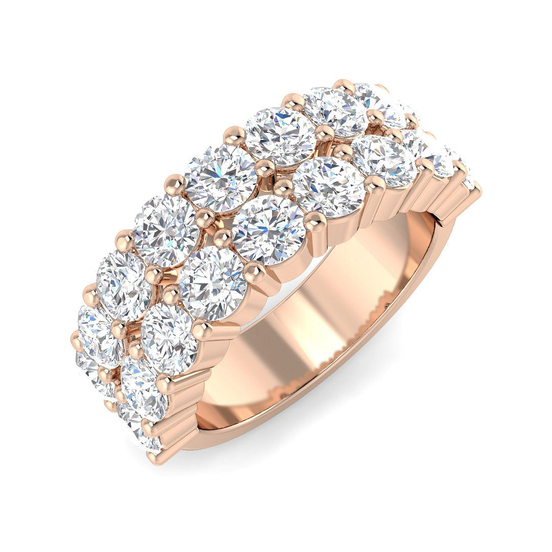 Half Eternity Diamond Ring 1.54ct–2.95ct – BJR0384 – 18k Rose Gold