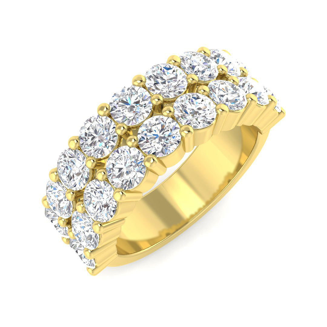 Half Eternity Diamond Ring 1.54ct–2.95ct – BJR0384 – 18k Yellow Gold