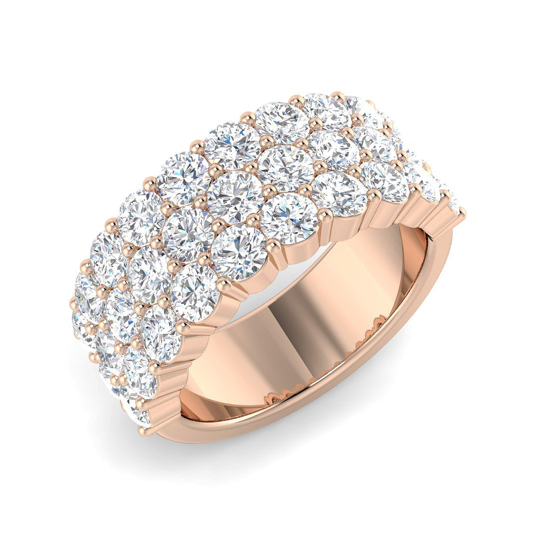 Half Eternity Diamond Ring 2.91ct–4.96ct – BJR0572 – 18k Rose Gold
