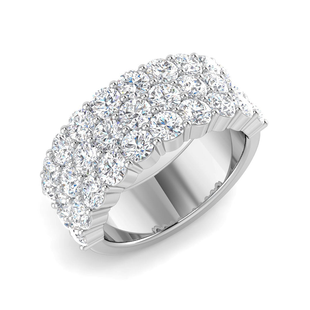 Half Eternity Diamond Ring 2.91ct–4.96ct – BJR0572 – 18k White Gold