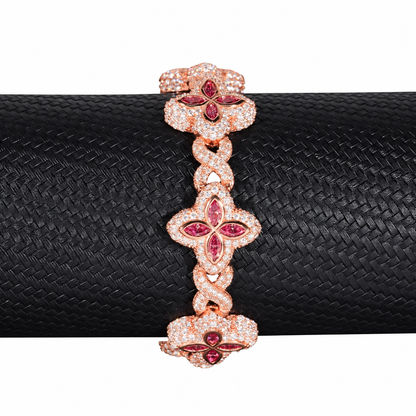 Clover Infinity Cuban Link Bracelet