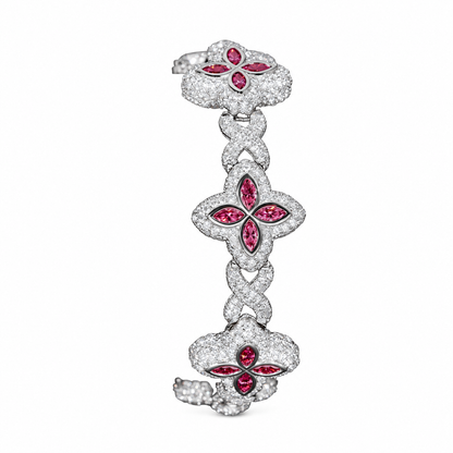 Clover Infinity Cuban Link Bracelet