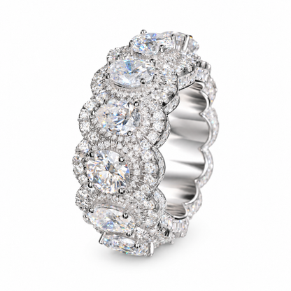 10K Gold Lab Diamond Mixed-Cut Eternity Ring