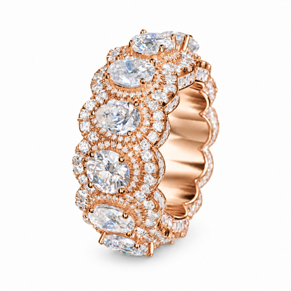 10K Gold Lab Diamond Mixed-Cut Eternity Ring