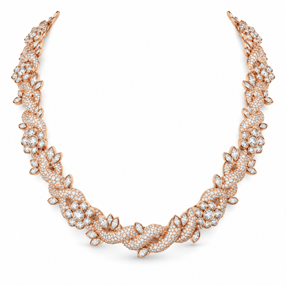 18mm Floral Cuban Link Chain