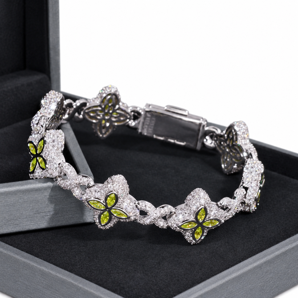 Marquise Clover Infinity Link Bracelet