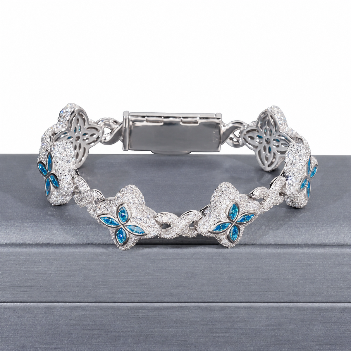 Marquise Clover Infinity Link Bracelet