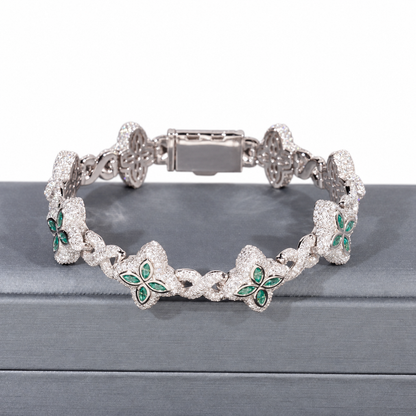 Marquise Clover Infinity Link Bracelet