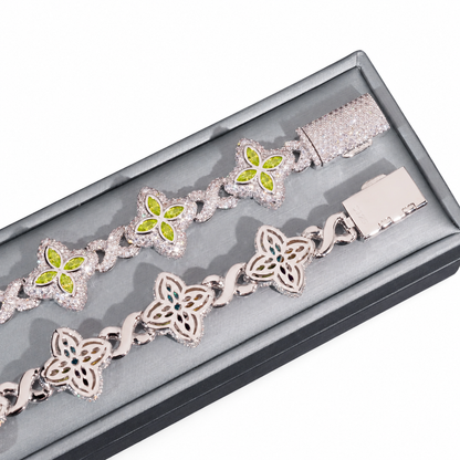 Marquise Clover Infinity Link Bracelet