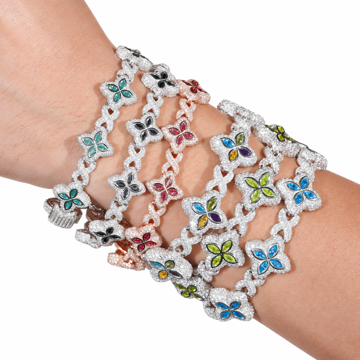 Marquise Clover Infinity Link Bracelet