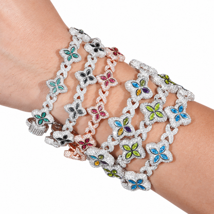Marquise Clover Infinity Link Bracelet
