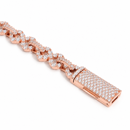 10k Rose Gold Infinity link bracelet