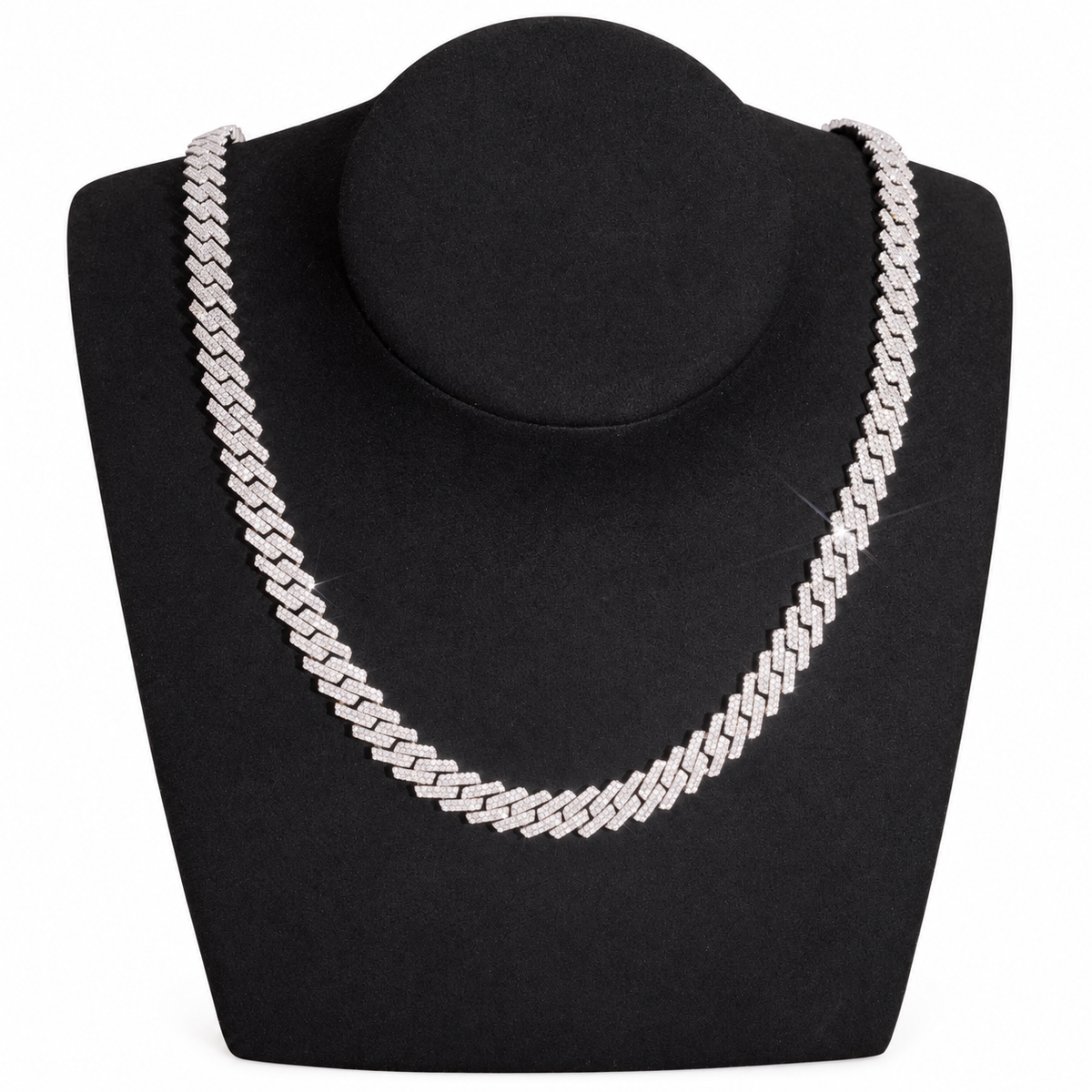 10mm Lab-Grown Diamond Cuban Link Chain