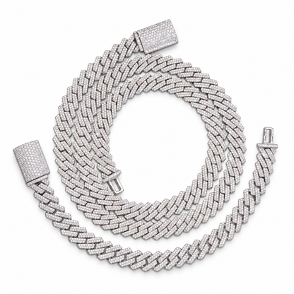 10mm Lab-Grown Diamond Cuban Link Chain
