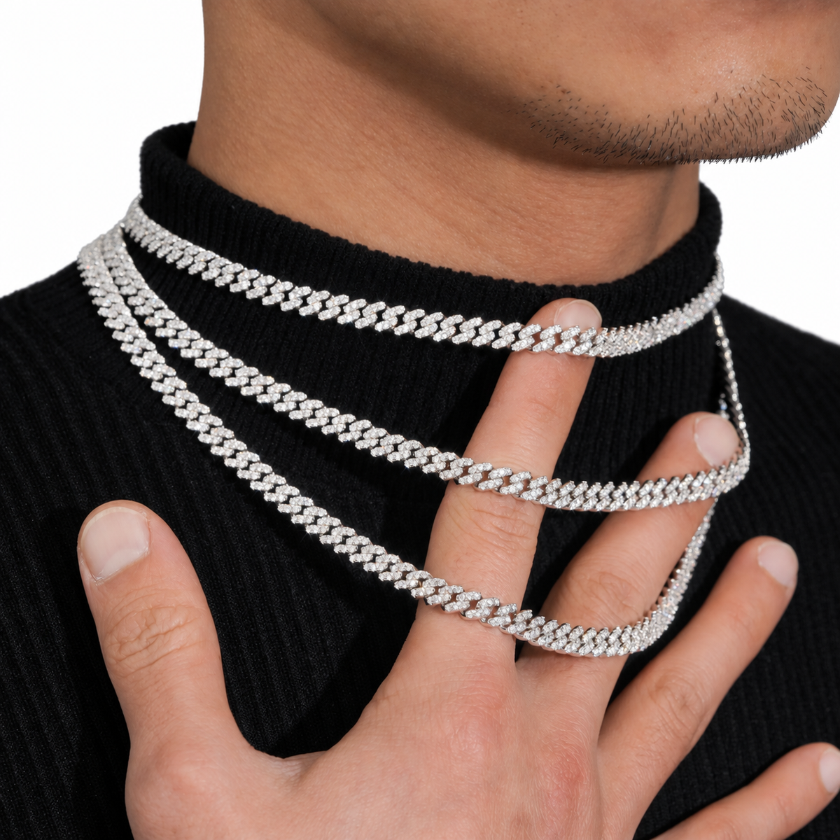 6mm Lab-Grown Diamond Cuban Link Chain