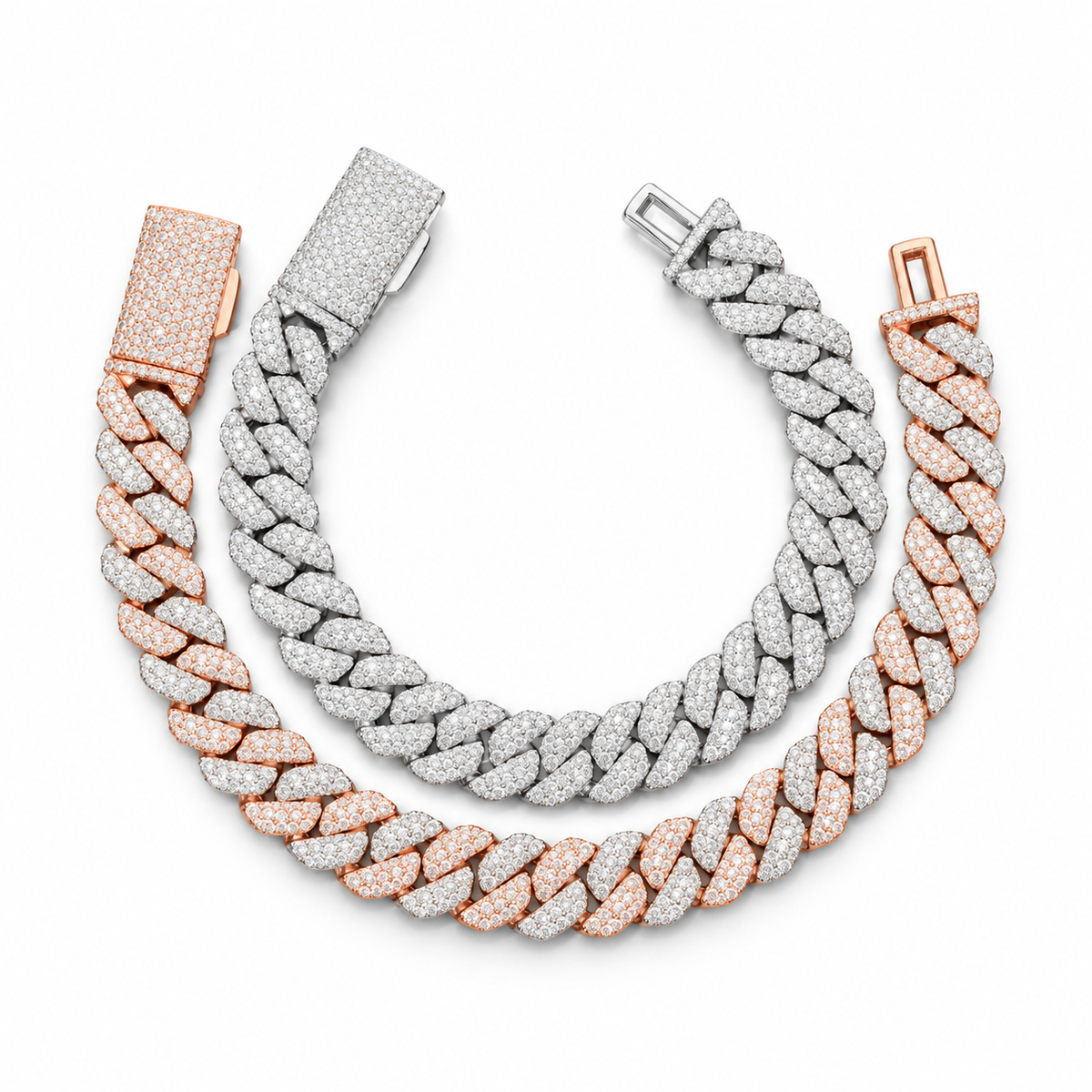 10mm Lab-Grown Diamond Cuban Link Bracelet