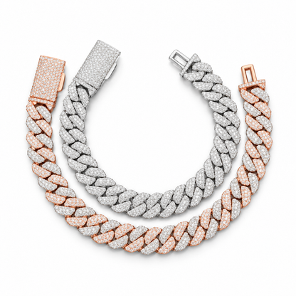 10mm Lab-Grown Diamond Cuban Link Bracelet