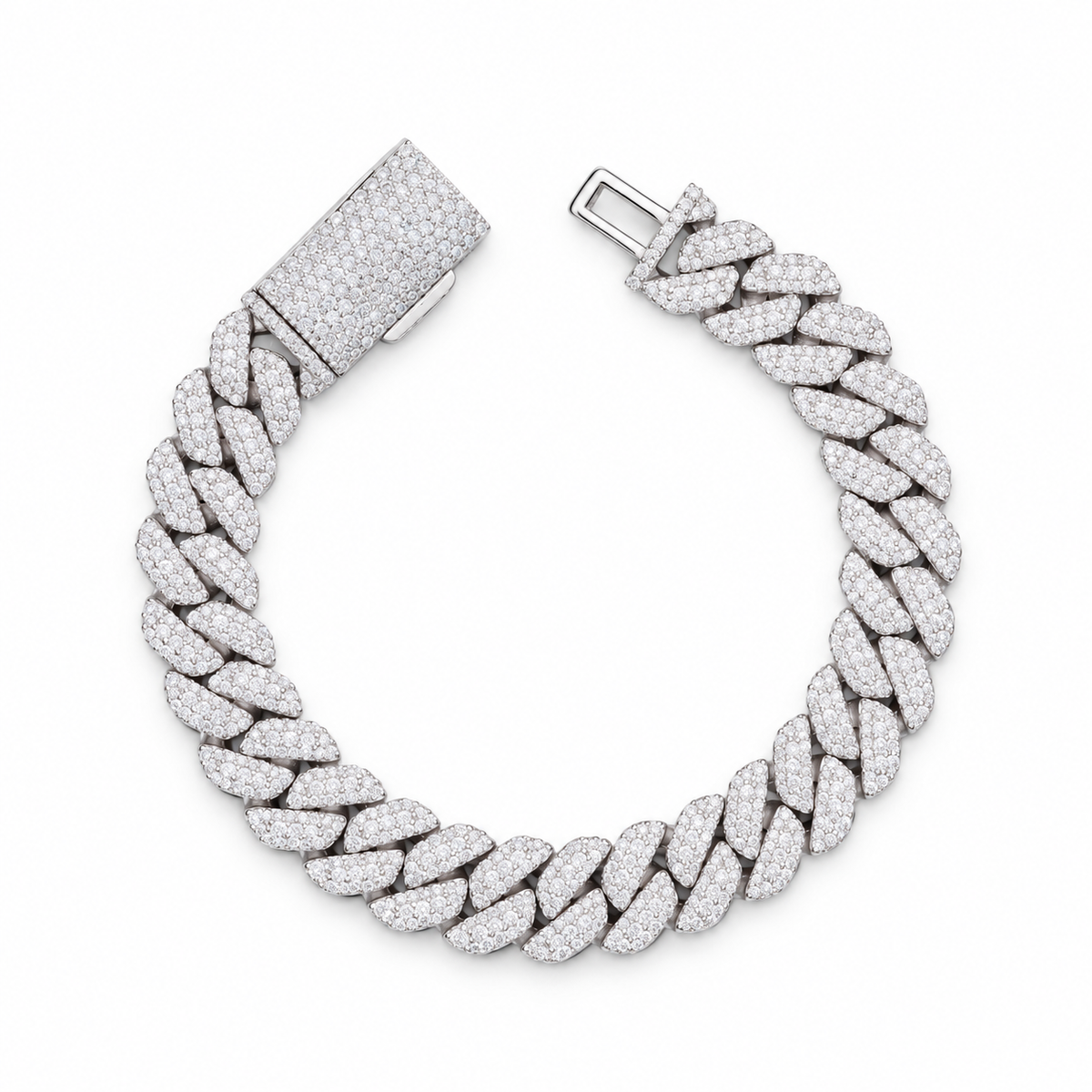 10mm Lab-Grown Diamond Cuban Link Bracelet