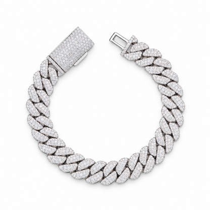 10mm Lab-Grown Diamond Cuban Link Bracelet