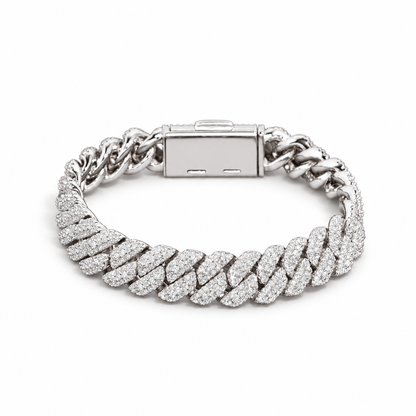 10mm Lab-Grown Diamond Cuban Link Bracelet