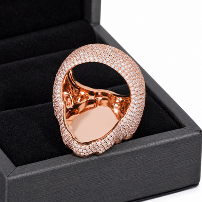Natural Diamond Cross Ring
