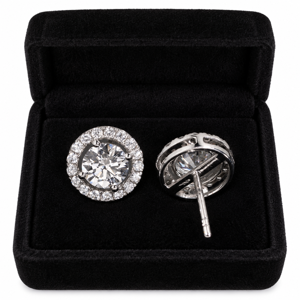 Round Brilliant Lab-Grown Diamond Iced-Out Earrings