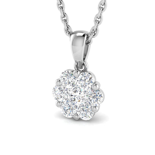 Cluster Diamond Ring 0.24ct – DNP028 – 18k White Gold