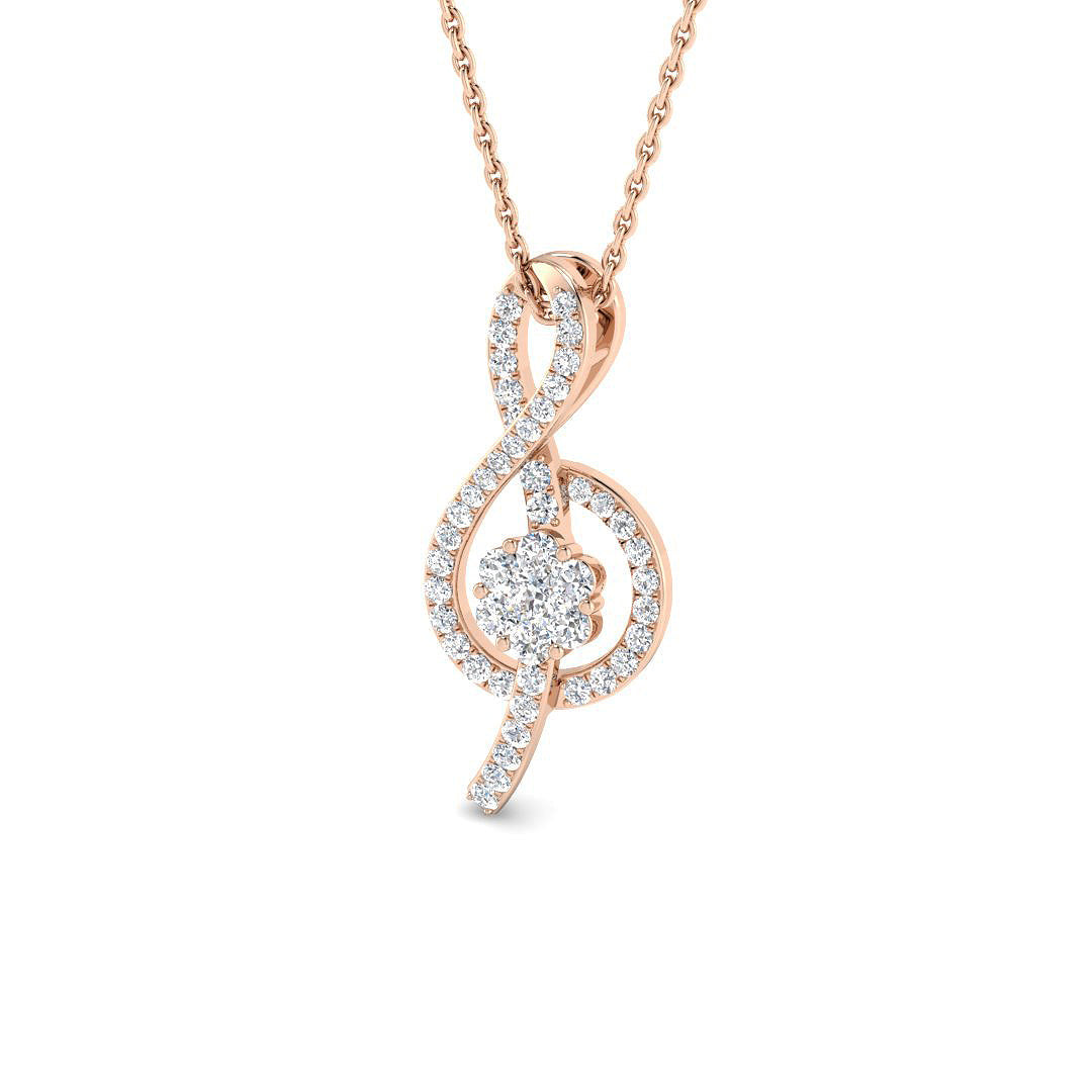 Fancy Diamond Ring 0.36ct – DNP190 – 18k Rose Gold